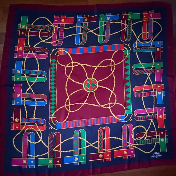 Longchamp Accessories - LongChamp Silk Scarf